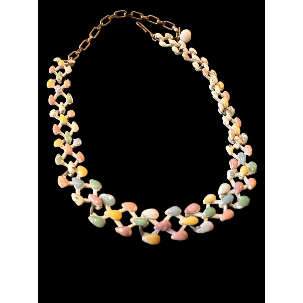 Pastel Link Vintage Necklace